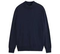 Scotch & Soda Men's Core-Dropped Shoulder Mock Neck Pullover Sweater, Night, M