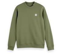Scotch & Soda Men's Essential Badge Crew Sweat Sweatshirt, Green Ivy, M