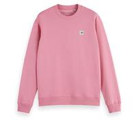 Scotch & Soda Men's Essential Badge Crew Sweat Sweatshirt, Poetry Pink, XL
