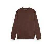 Scotch & Soda Mens Essential Badge Logo Crewneck Sweatshirt, Demitasse, L UK