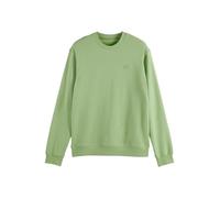 Scotch & Soda Mens Essential Badge Logo Crewneck Sweatshirt, Pistachio, XL UK