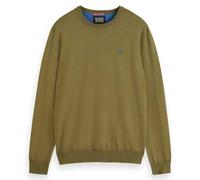 Scotch & Soda Men's Essential Crewneck Pullover Sweater, Green (Moss Green), XL