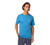 Scotch & Soda Men's Essential Logo T-Shirt, Aqua Blue, L