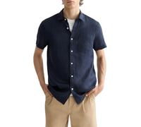 Scotch & Soda Men's Linen Ss Shirt, Night, S
