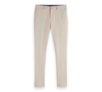 Scotch & Soda Men's Mott-Cotton-Blend Knitted Chino Trousers, Soft Camel Melange, 32 W/32 L