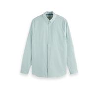 Scotch & Soda Mens Oxford Shirt, Agate Green Stripe, L UK