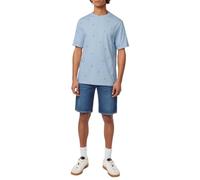 Scotch & Soda Men's Regular fit Micro AOP T, Shirting Blue, XL