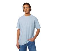 Scotch & Soda Men's Relaxed Fit Towelling Striped T-Shirt, Shirting Blue, XL