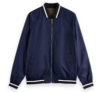 Scotch & Soda Men's Reversible Bomber Jacket, Navy, M