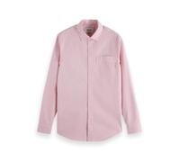 Scotch & Soda Men's Seasonal core-Regular fit Oxford Shirt, Paprika Stripe, L