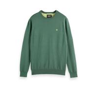 Scotch & Soda Men's Seasonal core-Viscose Regular fit Crewneck Sweater, Sage Green, M