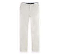 Scotch & Soda Men's Stuart Chino-Slim Fit, White, 33 W/32 L