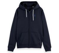 Scotch & Soda Men's Sweat Jacket - Essential Logo Badge Zip-Through, Hood, Lo...