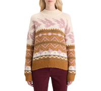 Scotch & Soda Metallic Fair Isle Pullover Tobacco size L | Knitted Sweaters Outlet | Women L