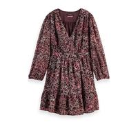 Scotch & Soda Mini Wrap Dress Shibori Floral Pink size 40 | Mini Dresses Outlet | Women | Pink 40