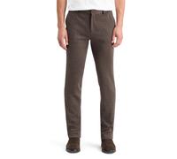 Scotch & Soda Mott - Knitted Slim Fit Chino Night Brown Mini Check size W34L32 | Tailored Trousers Outlet | Men | Black W34L32