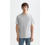 Scotch & Soda Nos Chest Logo Regular-fit T-shirt Grey Melange size M | Basic T-Shirts Outlet | Men | Gray M