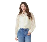 Scotch & Soda Oversized Shirt Chino Green Vertical Twin Stripe size XL | Button-Down Shirts Outlet | Women | Green XL