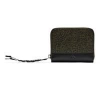SCOTCH & SODA Printed Leather Wallet Leopard Spot Green