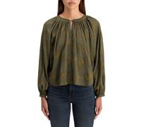 Scotch & Soda Printed Modal Top Mystic Sky Olive size 36 | Blouses Outlet | Women | Green 36