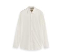 Scotch & Soda Regular Fit Dobby Shirt Swan size M | Formal Shirts Outlet | Men M