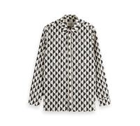 Scotch & Soda Regular fit geo-Print Shirt, Imagine Stripe White 101, XL