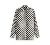 Scotch & Soda Regular Fit Geo-print Shirt Imagine Stripe White size M | Casual Shirts Outlet | Men | White M