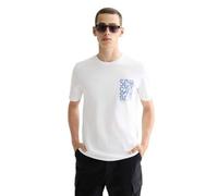 Scotch & Soda Regular Fit Left Chest Logo T-Shirt Bright White