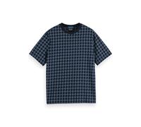 Scotch & Soda Regular Fit Mini All Over Print T-shirt Night Geo Flower size S | Print T-Shirts Outlet | Men | Black S