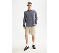 Scotch & Soda Relaxed Fit Striped Henley Navy/white Stripe size M | Longsleeves Outlet | Men | Blue M