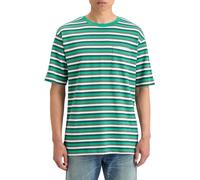 Scotch & Soda Relaxed Fit Structure Stripe T-shirt Green White Multi Strip size M | Print T-Shirts Outlet | Men | Green M
