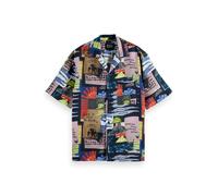 Scotch & Soda Relaxed-fit Tencel All-over Printed Short-sleeved Shirt Art size S | Casual Shirts Outlet | Men S