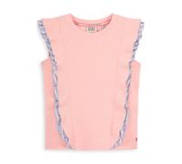 Scotch & Soda S&s Girls Denim Group Y/d Rib Ruffle Fashion Top Lt Pastel P size M | Shirts Outlet | kids | Blue M