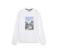 Scotch & Soda San Francisco Artwork T- Shirt Ls White size S | Longsleeves Outlet | Men | White S