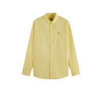 Scotch & Soda Seasonal Core - Regular Fit Solid Oxford Shirt Sorbet Yellow size XL | Formal Shirts Outlet | Men | Yellow XL