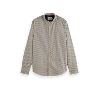 Scotch & Soda Slim Fit Ditsy Aop Long Sleeve Shirt Beige M Men