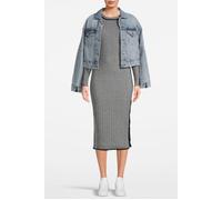 Scotch & Soda Sporty Stripe Dress Medium Heather Grey size S | Midi Dresses Outlet | Women | Gray S