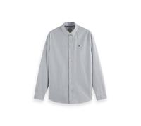 Scotch & Soda Mens Oxford Shirt, Insignia Blue Stripe, L UK