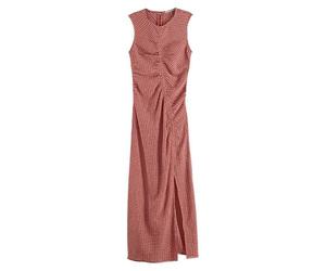 Scotch & Soda Structured Gingham Midi Dress, Roadside Red/Cotton Candy 624, M