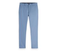 Scotch & Soda Stuart - Slim-fit Washed Cotton Blend Chino Faded Denim size W36L32 | Chinos Outlet | Men | Blue W36L32