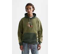 Scotch & Soda The 40th Anniversary Embroidered Relaxed-fit Hoodie Dark Bei size XL | Sweaters Outlet | Men XL