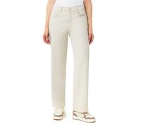 Scotch & Soda The Flow Relaxed Straight Ecru size W26 | Straight Pants Outlet | Women | Brown W26