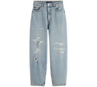 Scotch & Soda The Tide Balloon Fit Jeans - Story Repair size W26L32 | Straight Jeans Outlet | Women W26L32