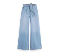 Scotch & Soda The Wave Wide Leg Jeans, Luna Blue Light 430, 34W x 30L