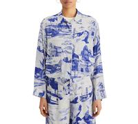 Scotch & Soda Utility Fluid Shirt Journey Of The Free Mind Blue size 36 | Button-Down Shirts Outlet | Women | Blue 36