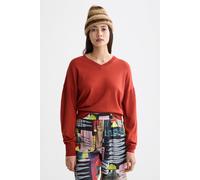 Scotch & Soda V-neck Relaxed Pullover Ketchup size L | Sweaters Outlet | Women L