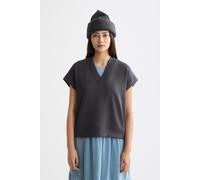 Scotch & Soda V-neck Sleeveless Modal Sweatshirt Charcoal Art size S | Sweaters Outlet | Women | Black S