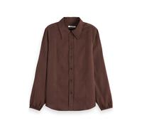 Scotch & Soda Viscose Jacquard Long Sleeve Shirt Brown 34 Women