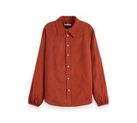 Scotch & Soda Viscose Jacquard Shirt Rust size 40 | Button-Down Shirts Outlet | Women | Brown 40