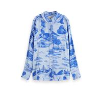 Scotch & Soda Viscose Printed Relaxed Fit Shirt Journey Of The Free Mind B size 38 | Button-Down Shirts Outlet | Women | 38